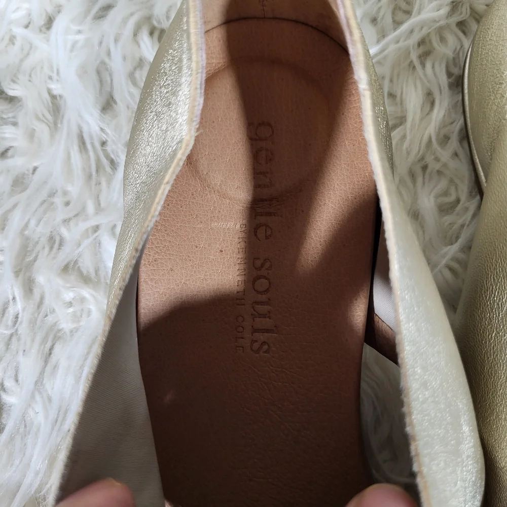 Gentle Souls By Kenneth Cole Laniey Leather Slip-On Sandals Size 9 - Picture 7 of 10